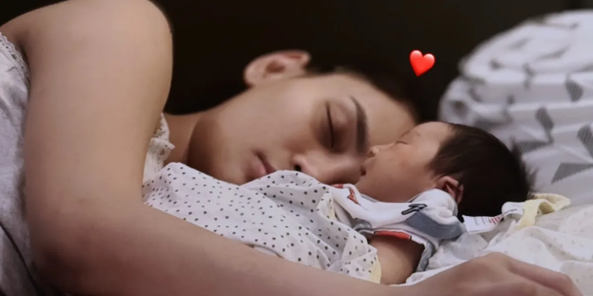 DJ Bravy Captures Sweet Moment of Erika Carlina Sleeping with Baby Andrew, Warmth
