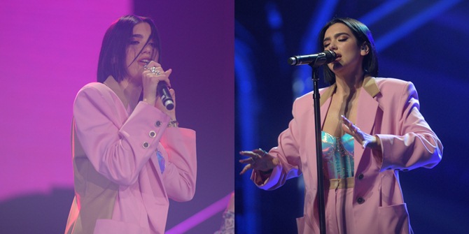 Dua Lipa at LAZADA Super Party, Stunning in Pink & Hologram