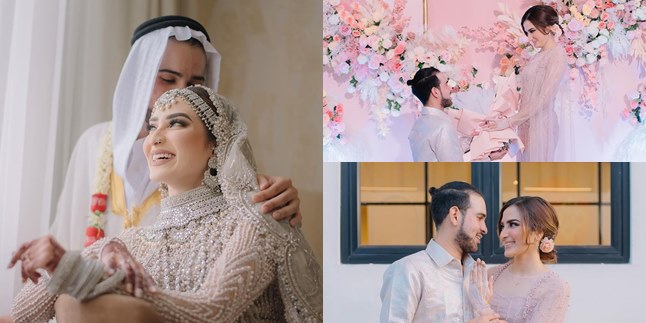 Formerly Accused as a Pelakor, 8 Elegant Arab-style Wedding Photos of Shirin Safira - Groom's Figure Attracts Attention