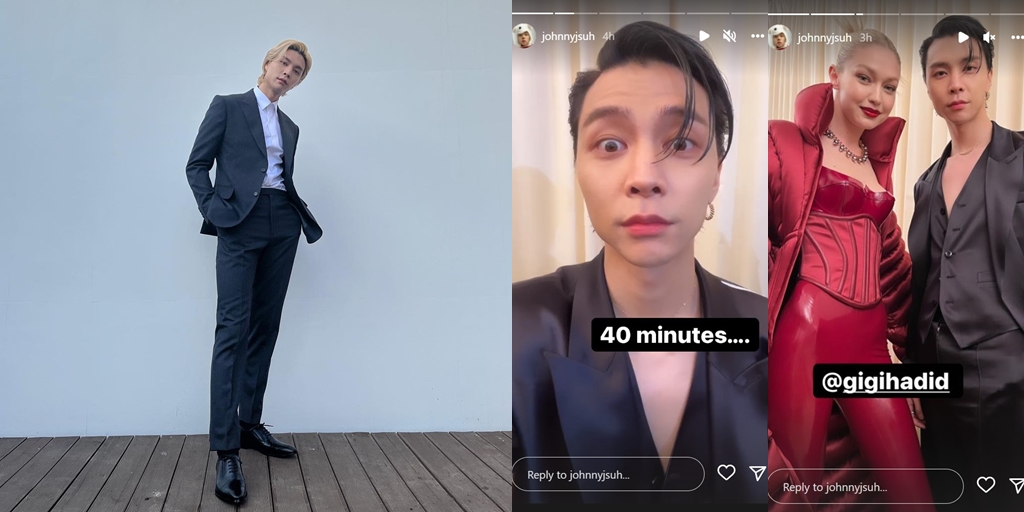 Elegant and Classy, Portraits of Johnny Suh NCT at the Met Gala 2022 - Posing with Gigi Hadid and Ansel Elgort