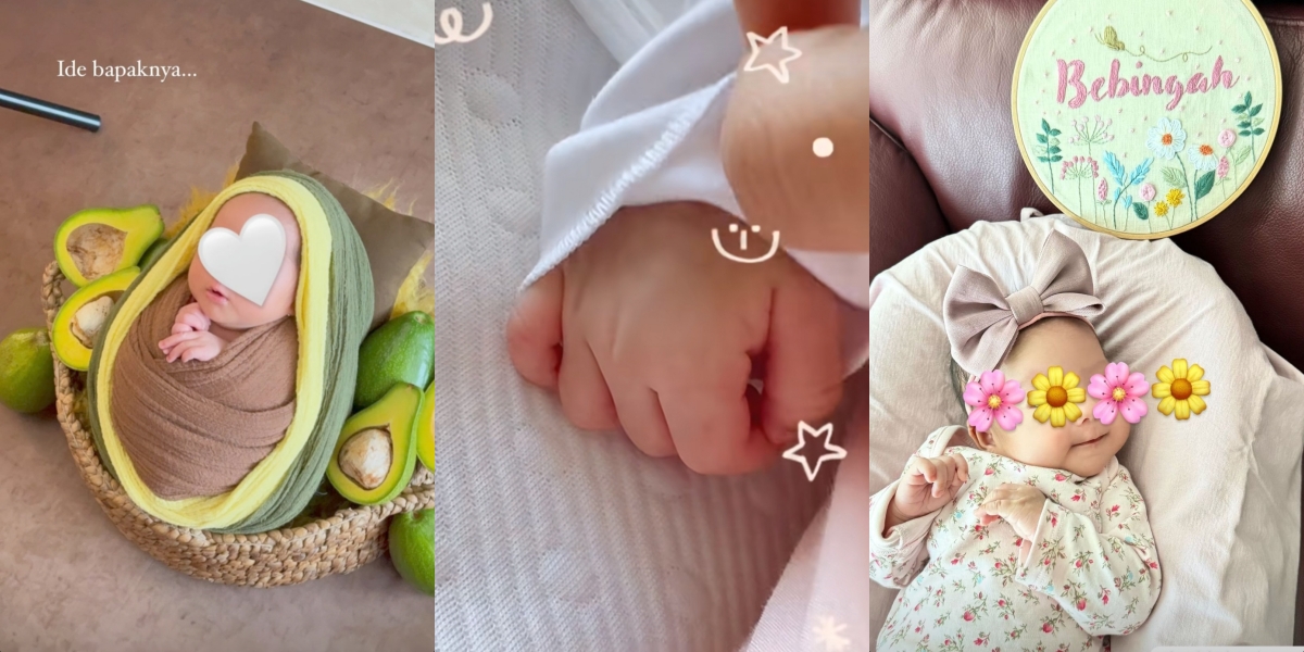 Erina Gudono Reveals Newborn Photoshoot of Baby Bebingah, Adorably Becomes an Avocado Idea by Kaesang Pangarep - Face Still Kept Secret