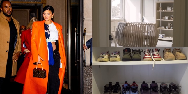 Estetik Serba Putih, 7 Potret Detail Kamar Mewah Anak Kedua Kylie Jenner - Masih Bayi Sudah Punya Koleksi Sepatu Satu Lemari Penuh