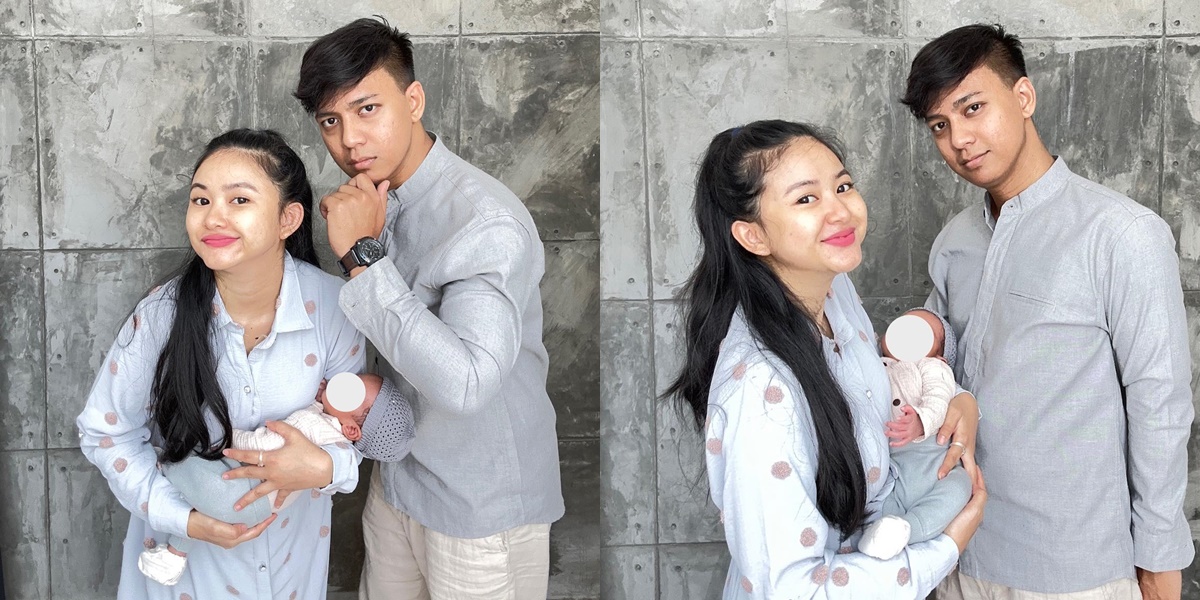 Adinda Azani's First Eid as a Mother, Called 'Baby Has a Baby' Because She's Too Cute