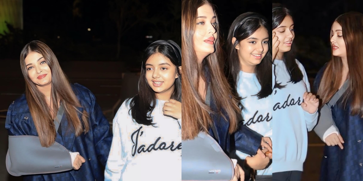 PHOTO Aishwarya Rai Departs for Cannes with an Injured Hand, Accompanied by Aaradhya Bachchan