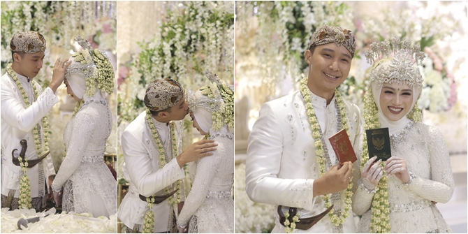 PHOTO of the Marriage Ceremony of Melody Nurramdhani - Hanif Fathoni, Joyful Emotion