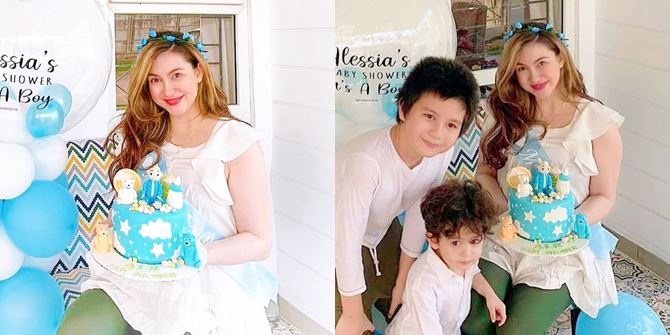 Alessia Cestaro Looks Beautiful Like Barbie at Baby Shower, Third Child Will Be a Boy Again