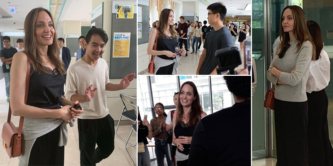 PHOTO: Angelina Jolie Humble & Almost Crying When Taking Maddox to College in Korea