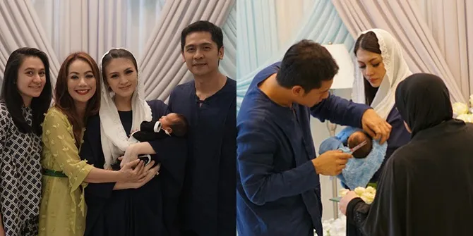 FOTO: AQIQAH BABY PARVA, PUTRA KEDUA DONITA DAN ADI 