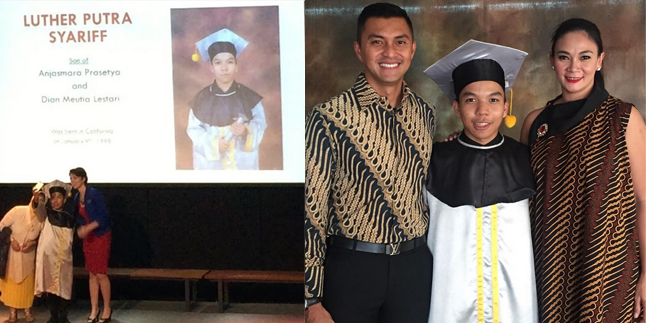 FOTO: Bahagia, Anak Anjasmara - Dian Nitami Jalani Wisuda SMA