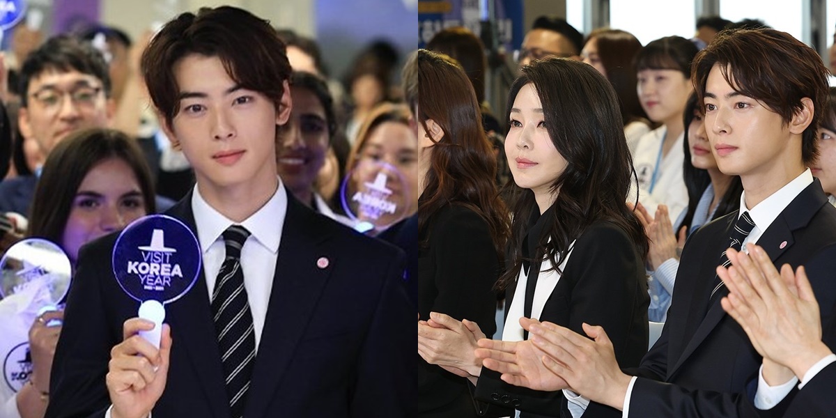 Photo of Cha Eun Woo and Kim Keon Hee, the Beautiful Wife of the President of South Korea, a Visual Combo!