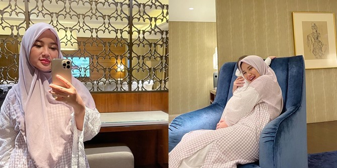 Chacha Frederica's Staycation Photo at a Luxury Hotel, Her Child's Face Still Hidden