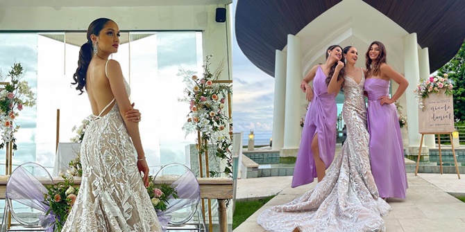 Photos of Cinta Laura Anggun in Wedding Dress, Praises Susan Sameh and Jihane Almira as Bridesmaids