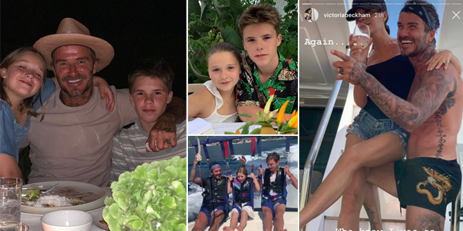 PHOTO: David & Victoria Beckham Invite Their Children for a Fun Vacation in Italy