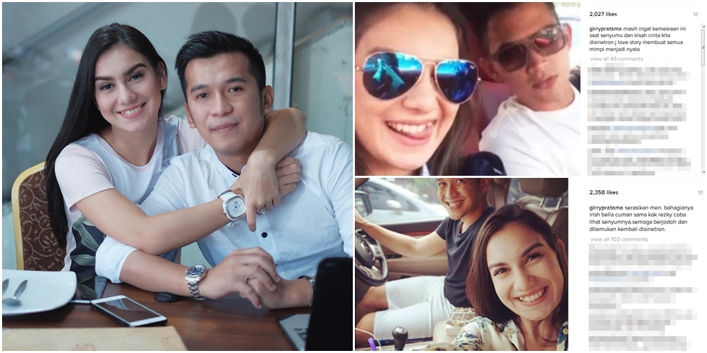 Dihack, IG Pacar Irish Bella 'Penuh' Foto Rezky Aditya - KapanLagi.com