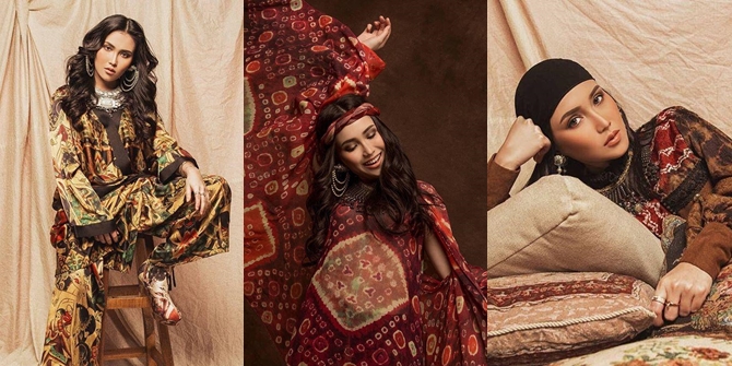 EXCLUSIVE PHOTOS! Ayu Ting Ting Looks Epic in Bohemian Style