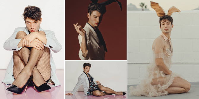 PHOTO: Ezra Miller Becomes a Playboy Model, His Playful Style is Adorable!