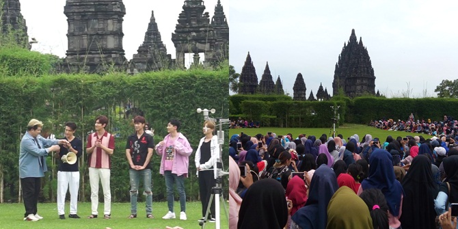 PHOTO: SUJU & TVXQ Fanmeet at Prambanan, Impressive Even for a Moment