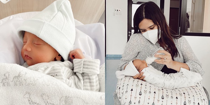Photos of Baby Anzel, Audi Marissa's Premature Baby, So Cute and Handsome Face Becomes the Spotlight