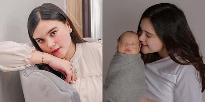 Photos of Audi Marissa's Beautiful Young Mother Style, Pumping Breast Milk Until Taking Care of Baby Anzel