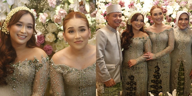 Photos of Ayu Ting Ting's Family at the Siraman and Pengajian Syifa Events, Happy to Wear Matching Outfits