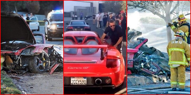 FOTO-FOTO MOBIL PAUL WALKER PASCA KECELAKAAN MAUT 