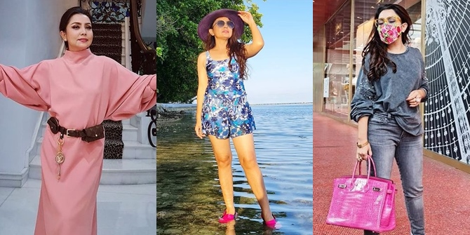 Photos of Mayangsari's OOTD Showcasing Various Different Styles, From Carrying a Hermes Bag to Relaxing at the Beach