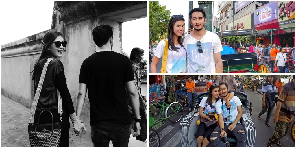 FOTO: GANDENGAN - NAIK BECAK, SYAHNAZ & JEJE MESRA DI YOGYAKARTA - KapanLagi.com
