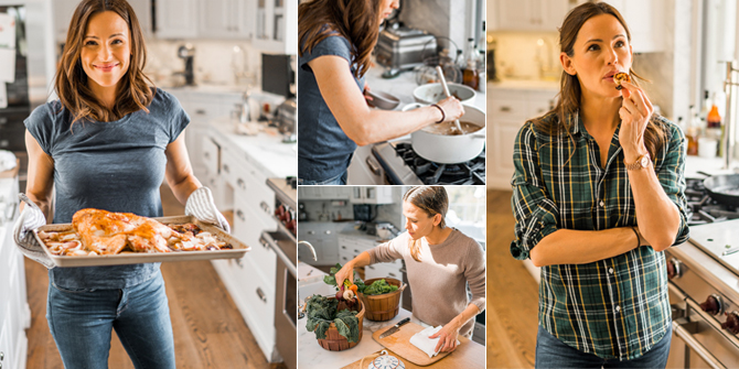 PHOTO: Jennifer Garner's Style While Cooking in the Kitchen, She's Really Good!