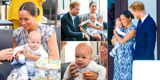 FOTO: Gaya Lucu Baby Archie Saat Debut Royal Tour ke Afrika, Nggemesin Banget!