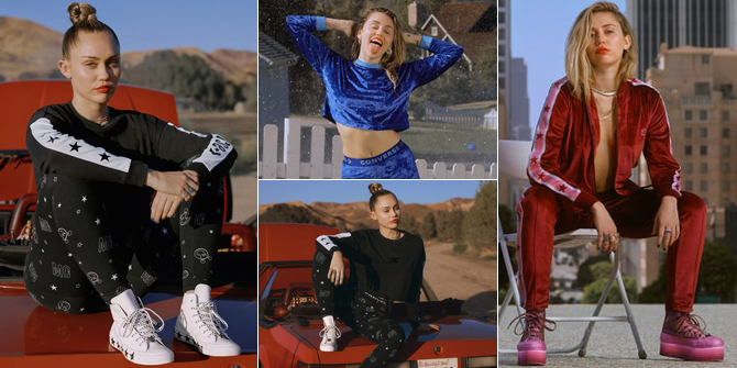 PHOTO: Miley Cyrus' Style as a Converse Model, Sporty & Cool!