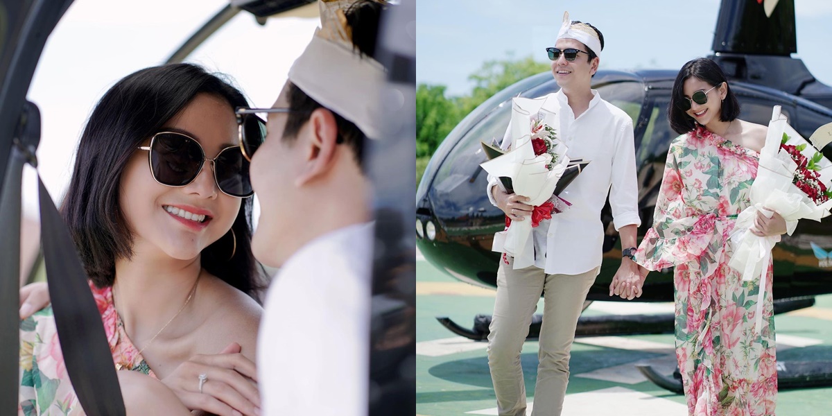 Glenca Chysara Celebrates Rendi Jhon's Birthday with a Helicopter Ride, How Romantic for the Newlyweds