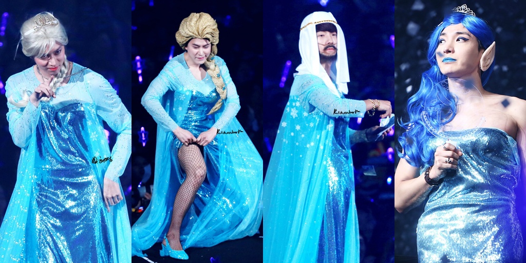 FOTO GOKIL SUPER JUNIOR JADI ELSA FROZEN DI SS6 SEOUL 