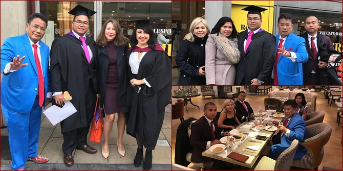 PHOTO: Hotman Paris Attends Child's Graduation in London, Cries!