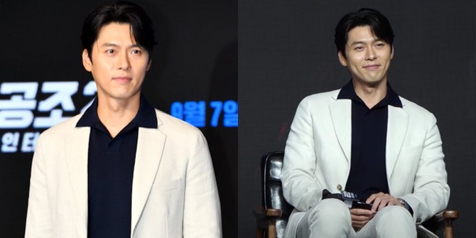 Photo of Hyun Bin at the 'CONFIDENTIAL ASSIGNMENT 2' Film Press Conference, Whispering with Yoona - Sweet Smile When Called a Father