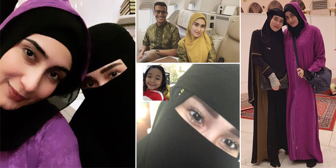 PHOTO: Umrah Worship, Ayu Ting Ting Looks Beautiful in Hijab & Wearing Niqab