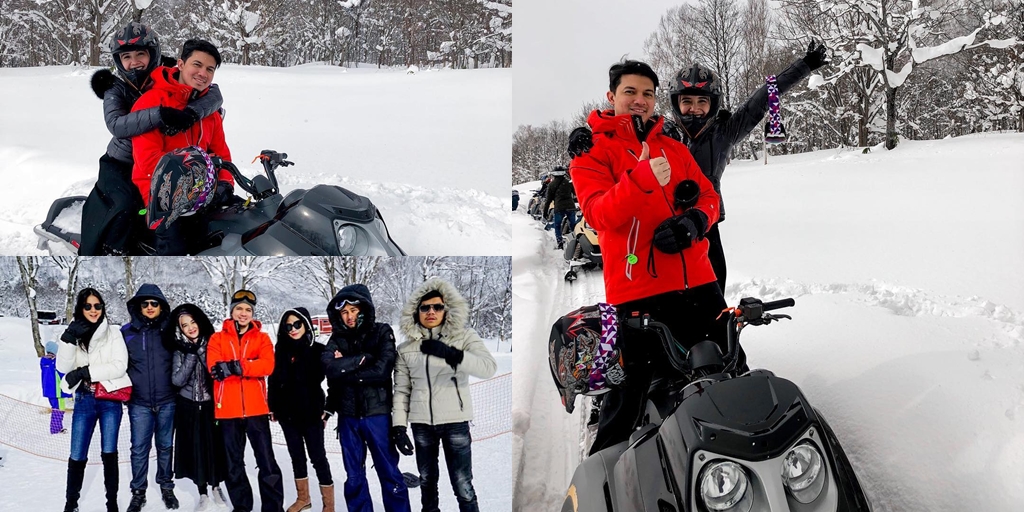 PHOTO: Irwansyah & Zaskia Sungkar Enjoying Playing in the Snow