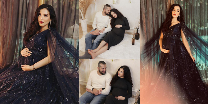 PHOTO: Tasya Farasya Shows Off Baby Bump in Maternity Shoot at Home with Husband