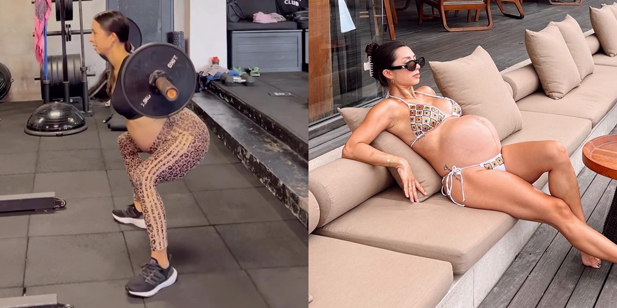 Photo Jennifer Bachdim Wants to Give Birth But Still Lifts Dumbbells and Wears Bikini, Netizens Ask Gita Savitri to See