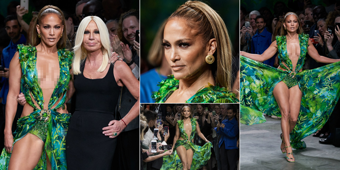 PHOTO: Jennifer Lopez on the Versace Runway, Still Beautiful at Half a Century Old