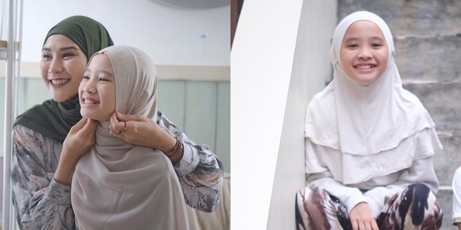 Foto Kana Sybilla, Zaskia Adya Mecca's Daughter Who is Already a Teenager, Looks Even More Beautiful in Hijab