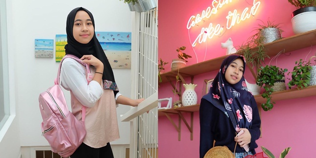  FOTO  Kekinian  Begini Gaya Stylish Adiba Khanza Putri Umi 