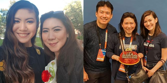 Photo of Laurencia, the Daughter of Badminton Players Susy Susanti and Alan Budikusuma, Already Graduated from College - Her 2 Younger Brothers are Handsome Too