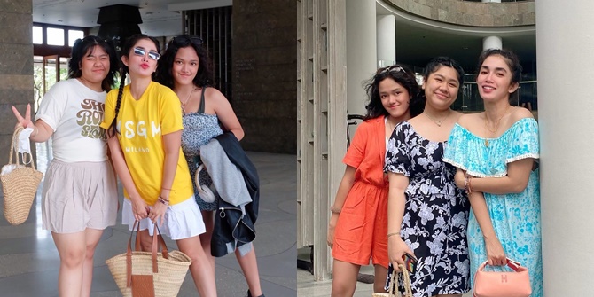 Ussy Sulistiawaty's Holiday Photos Only with Her Two Daughters, Like 3 Teenagers Hanging Out Together