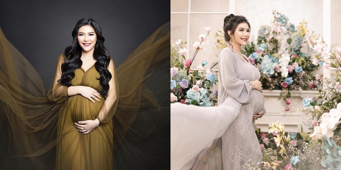 Maternity Shoot Photos of Rica Andriani, Super Beautiful Pregnant Woman Harvesting Praises