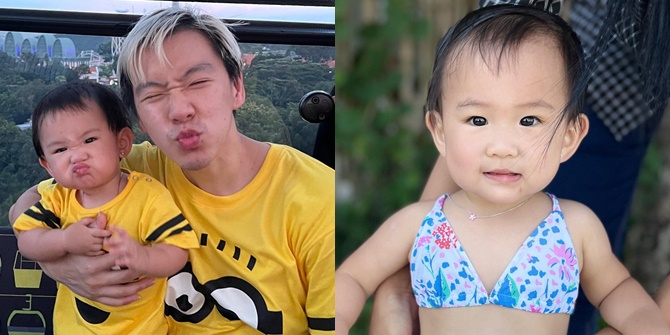 Adorable Photos of Jemima, the Second Child of Badminton Player Marcus Gideon, So Cute When Wearing a Bikini