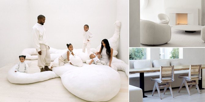 PHOTO: The Luxury of Kim Kardashian's Minimalist House, All White Interior - Futuristic Style