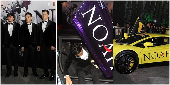 FOTO MOBIL LAMBORGHINI MEWAH NOAH DI PREMIERE FILM MEREKA 