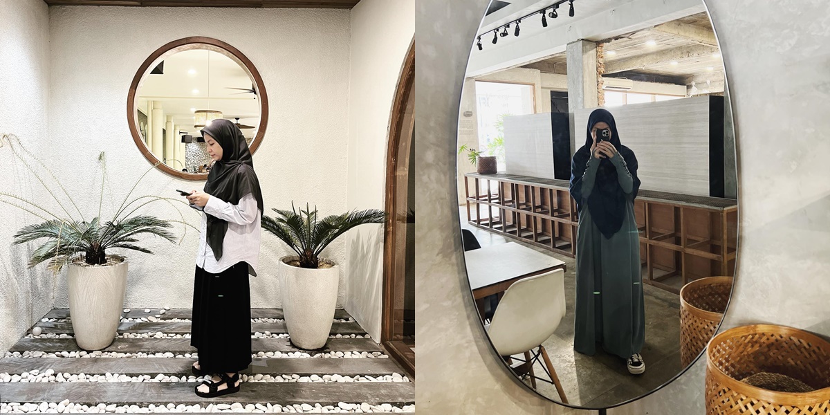 Natasha Rizky's Photo When Hanging Out at a Cafe, Either Her Own or Someone Else's, Always Aesthetic But Still Syar'i