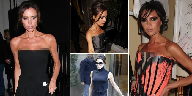 FOTO: Ngeri! Kondisi Tubuh Victoria Beckham Makin Kurus Kering