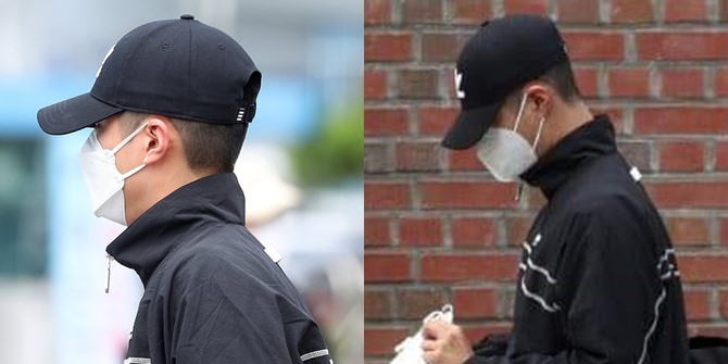 Photo of Park Bo Gum Entering the Navy Mandatory Military Service, Completely Covered, His Bald Head Not Visible